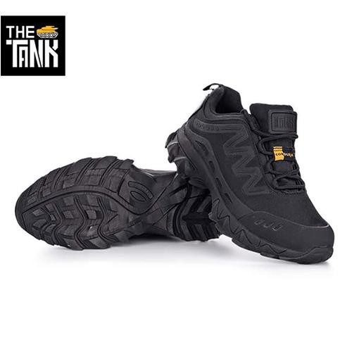 รองเท้าเดินป่า The Tank รุ่น GM รองเท้าผ้าใบ hiking ใส่เดินป่า กันน้ำได้ (สีดำ) Free ! ถุงผ้า The ta