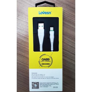 สายชาร์ทชาร์ทไว type-c lovesn ยาว1เมตร USB Data Cable