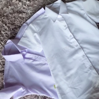 เสื้อสาบหลัง ( จุฬา ) อกถึง 66 นิ้ว - สีขาวปกติ รอบคอกว้าง วงแขนกว้าง