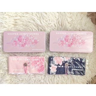 กระเป๋าผ้าสีชมพู+กล่องอเนกประสงค์ลายซากุระ SAKURA FOLDABLE BAG SET-PINK Starbucks Thailand 2019