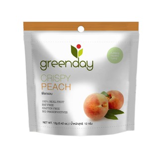 Greenday Crispy Peach กรีนเดย์พีชอบกรอบ 12 กรัม