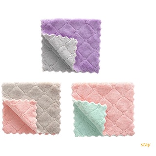 Stay ผ้าขนหนูอาบน้ํา แบบนิ่ม ดูดซับน้ําได้ดี สําหรับเด็กทารกแรกเกิด 27x16 ซม.