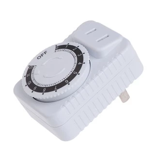 ปลั๊กตั้งเวลาอุปกรณ์เครื่องใช้ไฟฟ้า AC 220V แบบตั้งเวลา 12 ชั่วโมง