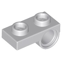 [1104] ชิ้นส่วนเลโก้ Lego Part Plate, Modified 1 x 2 with Pin Hole on Bottom(18677, 28809) ราคา/ชิ้น