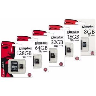 Kingston Memory Card Micro SDHC 2/4/8/16/32/64/128GB Class 10 / Class​ 4​ คิงส์ตัน เมมโมรี่การ์ด SD Card