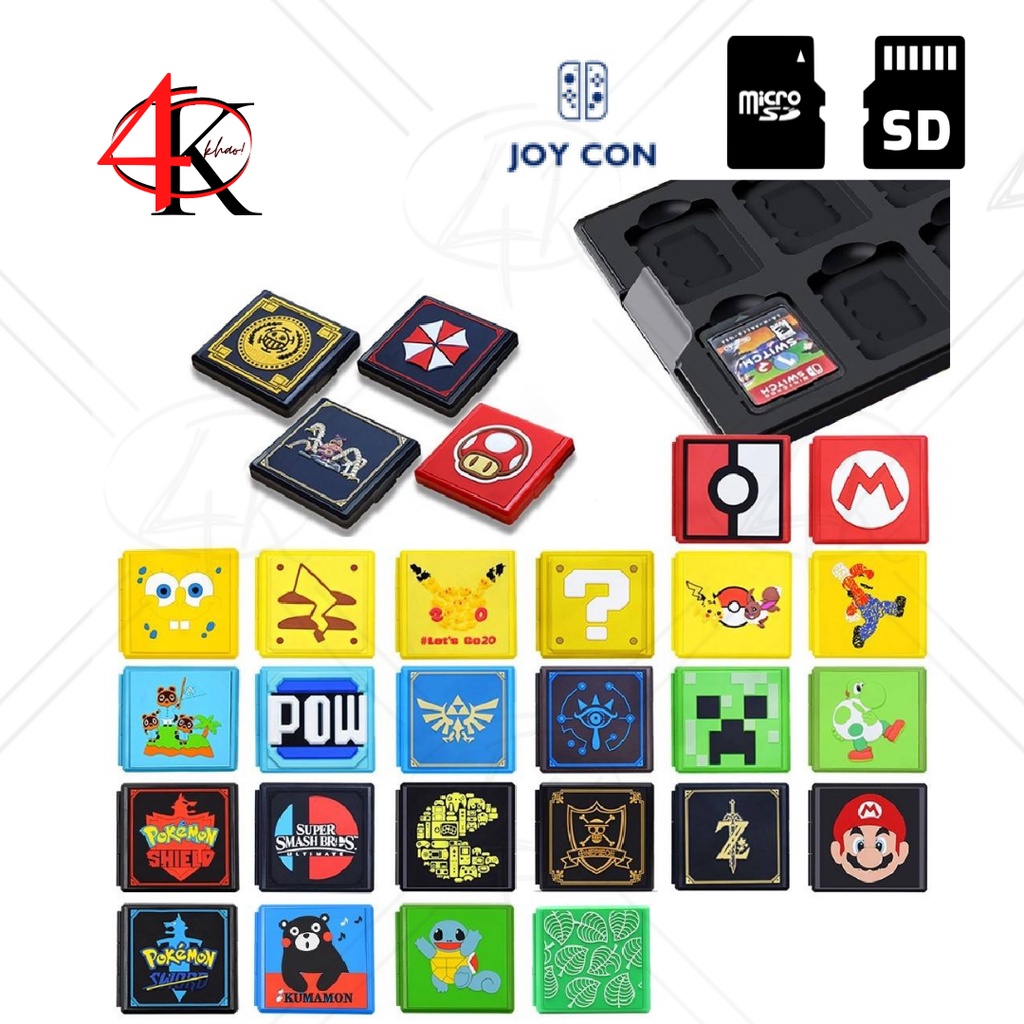 109 บาท [4Khao.s] เคสตลับเก็บเกม Nintendo switch กล่องเก็บ Nintendo switch กล่องใส่ SD Card – Micro SD Card Gaming & Consoles