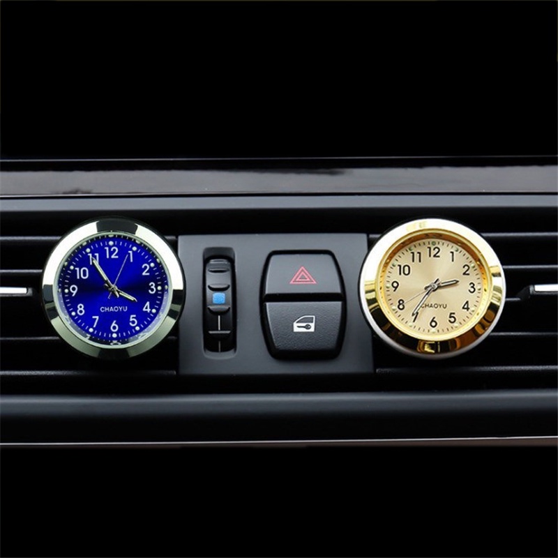นาฬิกาLuminous Auto Gauge Clock Mini Car Air Vent Waterroof Quartz