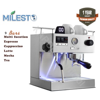 Milesto เครื่องชงกาแฟกึ่งอัตโนมัติ(จับเวลาการชง) 1400W 3 ลิตร รุ่น EM19-M2