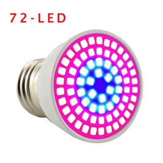 โคมไฟปลูกพืช ดอกไม้ 5W 110V 220V 72 LED E27 สําหรับปลูกผักไฮโดรโปนิก