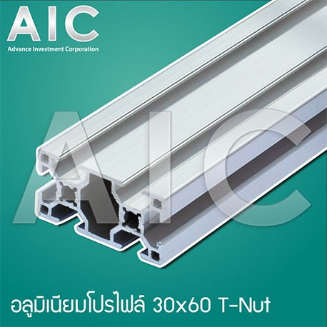 อลูมิเนียมโปรไฟล์ 30x60mm T-Nut โครงอลูมิเนียม @ AIC