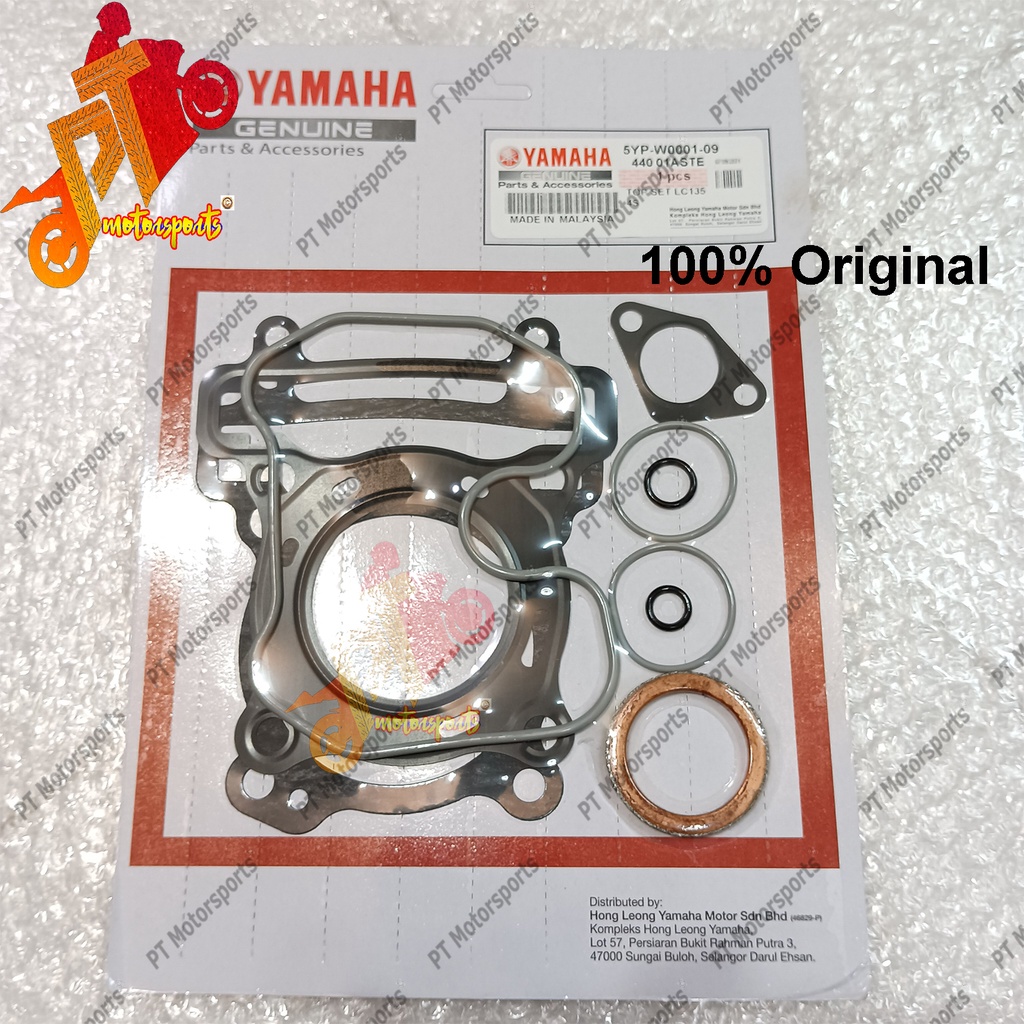 YAMAHA LC135 135LC LC4S 4SPEED V1 V2 V3 V4 V5 V6 TOP SET TOPSET TOP SET GASKET TOP OVERHAUL HLY