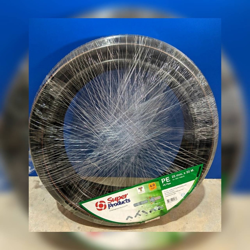 Super products ท่อเกษตร PE ขนาด 25 มม.ยาว 20 เมตร ทนแรงดัน 4 บาร์ ท่อเกษตร ระบบน้ำ ท่อพีอี PE - รูปที่ 3