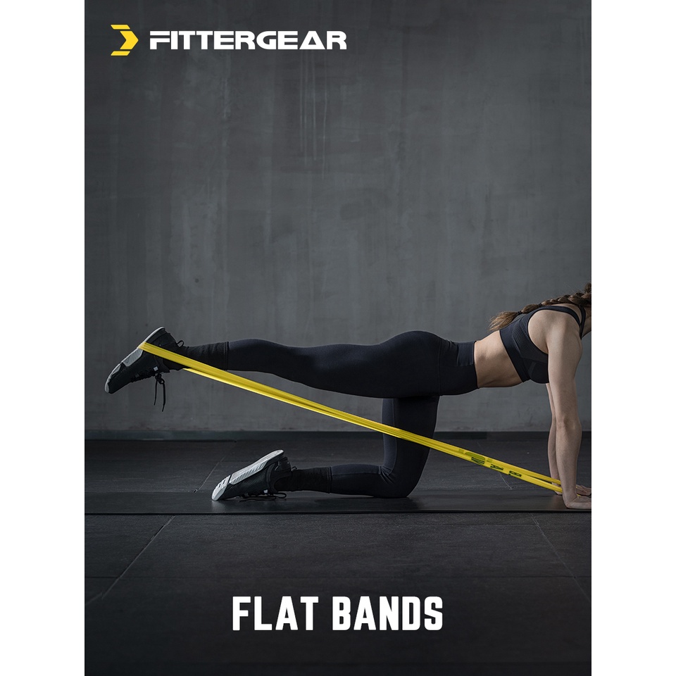 FITTERGEAR : FLAT BANDS ยางยืดต้านแรง ยางยืดออกกำลังกาย สำหรับโยคะและฟิตเนส เสริมสร้างความแข็งแรง - รูปที่ 2