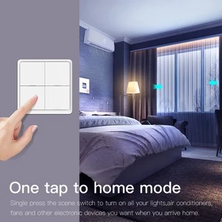 Tuya Zigbee Wireless Scene Switch รุ่น ZSS แป้นสวิตช์เปิดปิดไฟ ปุ่ม Scene ไร้สาย แบบใช้ถ่าน สำหรับสั่งงาน Scene