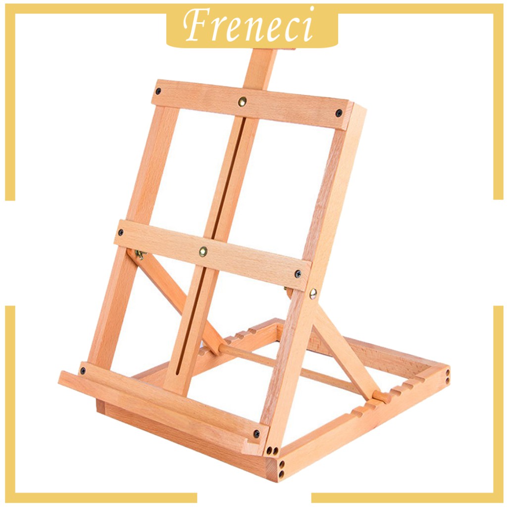[FRENECI] Tabletop Art Easel HFrame Display Stand Wood Painting Easels for Kids Artist Adults