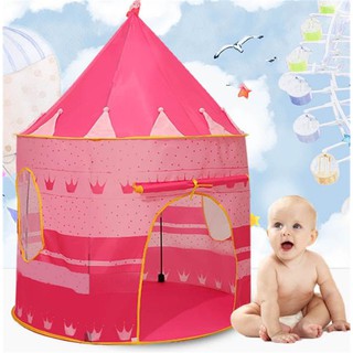 เล่นเต็นท์พับแบบพกพา Tipi Prince เต็นท์พับเด็กเด็ก Cubby Play House ของขวัญเด็กของเล่นกลางแจ้งเต็นท์ปราสาท