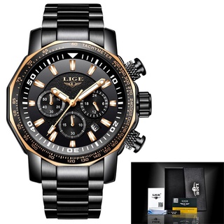 Relojes Hombre 2019 New LIGE Fashion Mens Watches Luxury Brand Business Quartz Watch Men Sports Waterproof