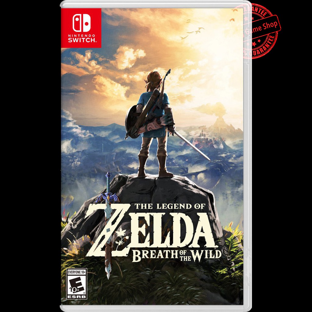 Zelda the legend of zelda breath of the wild ( มือ1 ) ( Zone US/Asia ) แผ่นเกมส์ Nintendo switch