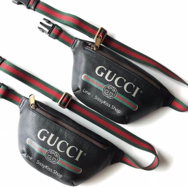 New Gucci Print Belt Bag เล็ก