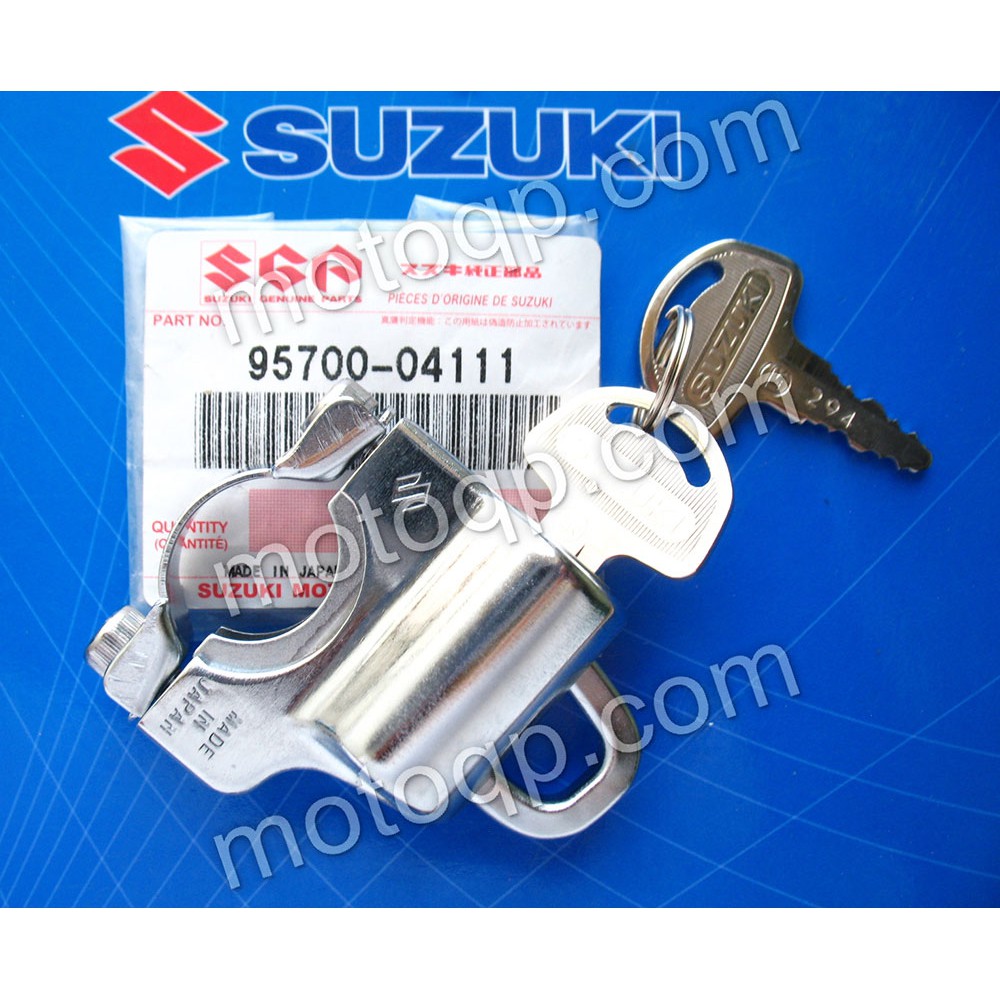 【 แท้ ญี่ปุ่น 】 ซูซูกิ ชุดกุญแจ ล๊อค หมวกกันน๊อค K125 A100 TS125 F70 U70 TS185 TS250 RM100 RM125 RM2