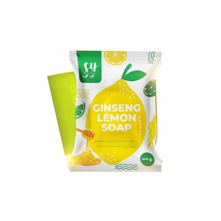 SOYUI GINSENG LEMON SOAP BY SOYUI	 โซยุ้ยสบู่โสมมะนาว🍋🍋ขนาด 100 กรัม