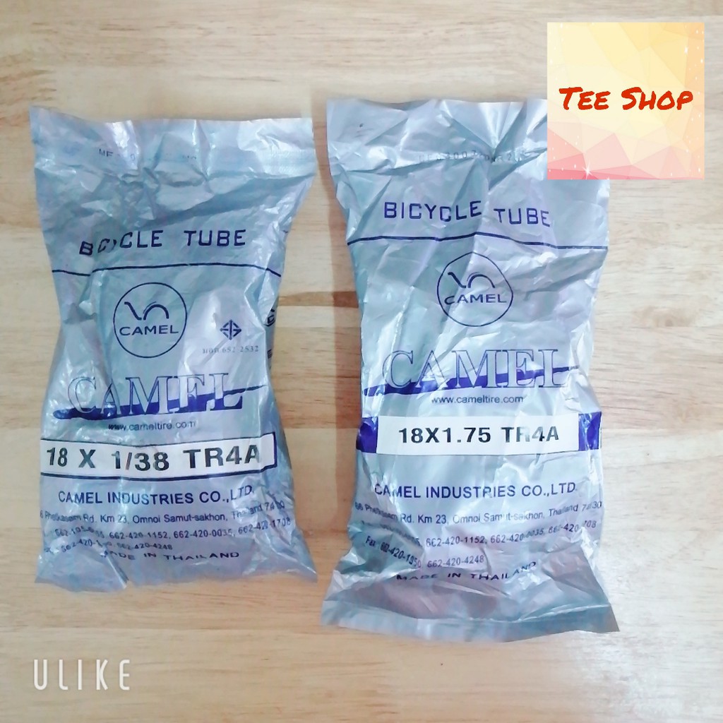 ยางใน CAMEL 18 x 1 3/8 / 18 x 1.75 TR4A (BICYCLE TUBE)