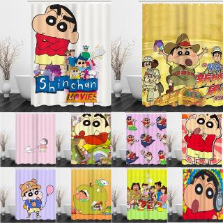 Crayon Shinchan Prints Bath Shower Curtains Waterproof Screen for Bathroom Home Decoration Polyester Fabric Washable Curtain