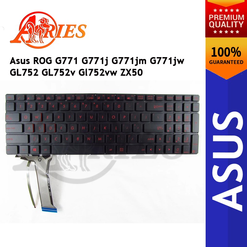 Asus ROG G771 G771 G771jm G771jw GL752 GL752v Gl752vw ZX50 แป้นพิมพ์แล็ปท็อป