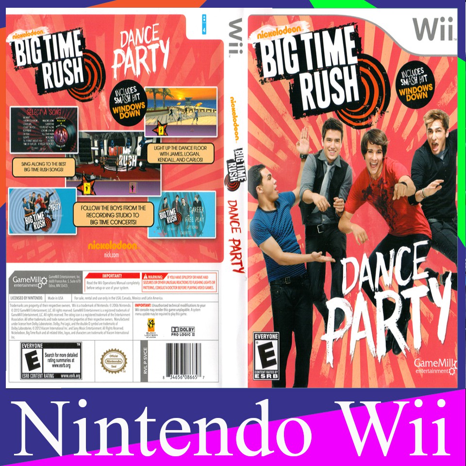 big time rush wii game