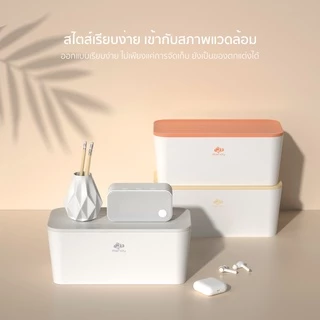 RANDY ปลั๊กไฟ เพื่อใช้กับ กล่องเก็บสายไฟ จัดเก็บเรียบร้อย สายไฟไม่พันกัน วัสดุทนไฟ ปลอดภัย เหมาะกับทุกการตกแต่งบ้าน