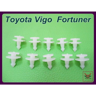 TOYOTA VIGO FORTUNER WHEEL LOCKING CLIP SET (10 PCS.) "WHITE" // กิ๊บล็อคโป่งล้อ สีขาว (เซ็ท 10 ตัว) สินค้าคุณภาพดี