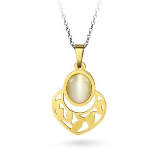 555jewelry 316L Pendantจี้ผู้หญิง รุ่น MNC-P825-B (สีYellow Gold) [P11]