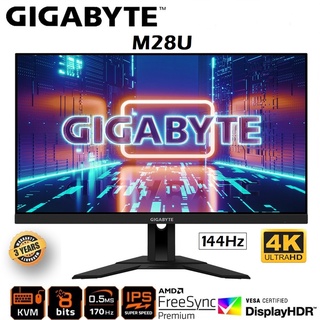 MONITOR (จอมอนิเตอร์) GIGABYTE M28U-AP 28" SS IPS 144Hz Gaming Monitor