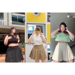 W0090 กระโปรงเทนนิสทวิสทรงสวย ผ้าคอตตอน plussize สาวอวบ