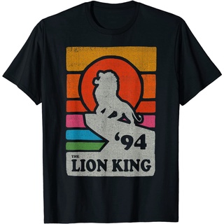 เสื้อยืด พิมพ์ลายโปสเตอร์ The Lion King Pride Rock สไตล์เรโทร สําหรับผู้ใหญ่Size S-5XL