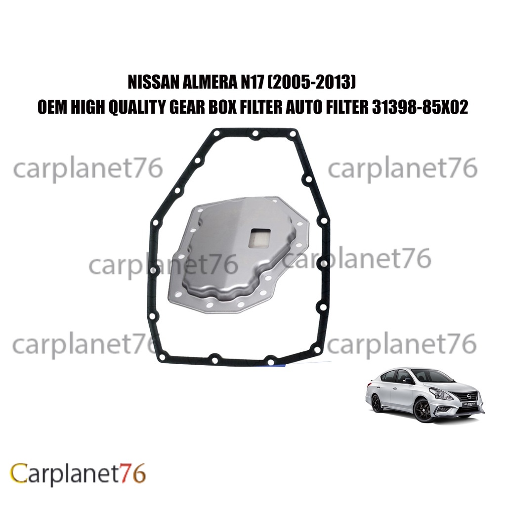 NISSAN ALMERA N17 (2005-2013) GEAR BOX FILTER AUTO FILTER ATF AUTO TRANSMISSION FILTER SET 31398-85X