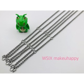 🌷สร้อยสแตนเลสแท้ลายห่วงคู่4mm🌷 🌟ยาว32นิ้ว ใส่พระได้5องค์ ไม่…