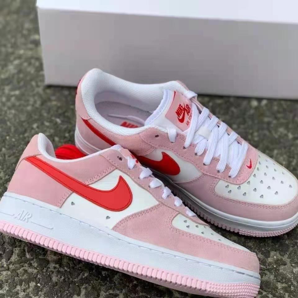 Ready Stock AF1 Nike Air Force 1 Valentine's Day Pink Love Popcorn ...