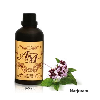 Aroma&amp;More Marjoram Sweet Essential oil 100% / น้ำมันหอมระเหยมาร์จอรัม สวีท,100%  ฮังการี / Hungary 100ML