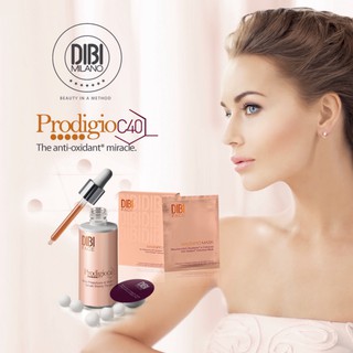 DIBI PRODIGIO C40 ANTI – OXIDANT &amp; DIBI FACE MAGNIFIC MASK ANTI – OXIDANT CELLULOSE MASK