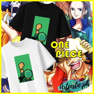 เสื้อยืด ONE PIECE 27 ZORO NAKAMA BY ARTEESTIC.PH QUALITY COTTON ROUND NECK XS - XXL UNISEX COD kj