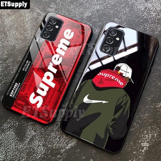 เคสโทรศัพท์มือถือกระจกนิรภัย ป้องกัน ปิดด้านหลัง ลาย SUP แฟชั่น สําหรับ Samsung Galaxy A04S A13 A23 A04S A23 A13