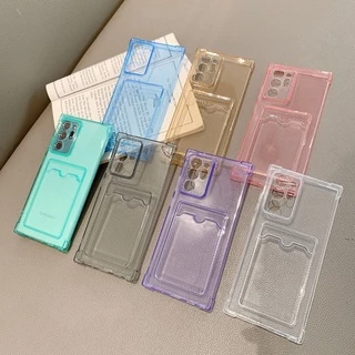 เคสใสใส่บัตร for samsung A57 A37 A56 A36 A26 A55 5G A54 A53 A17 A07 A35 A34 A16 A33 A06 A05 S26 S25 S24 Ultra S23 S22