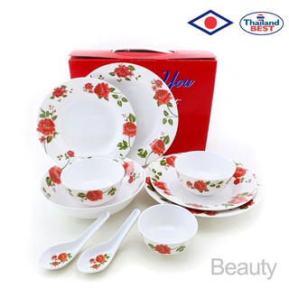 Dinner Set 10 ชิ้น เมลามีนแท้100% Made in Thailand