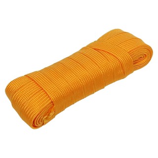 FLAT BRAIDED NYLON ROPE ELEGANCE 15MMX10M ORANGE เชือกไนลอนแบน ELEGANCE 15 MMX10 ม. สีส้ม เชือกกั้น อุปกรณ์รั้วและเชือกก