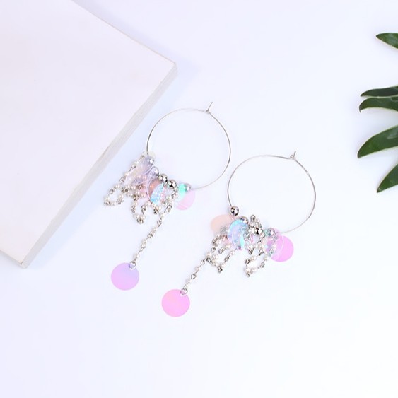 ต่างหูทรงกลมสไตล์ boho aboriginal Summer - B1324 B1375 B987