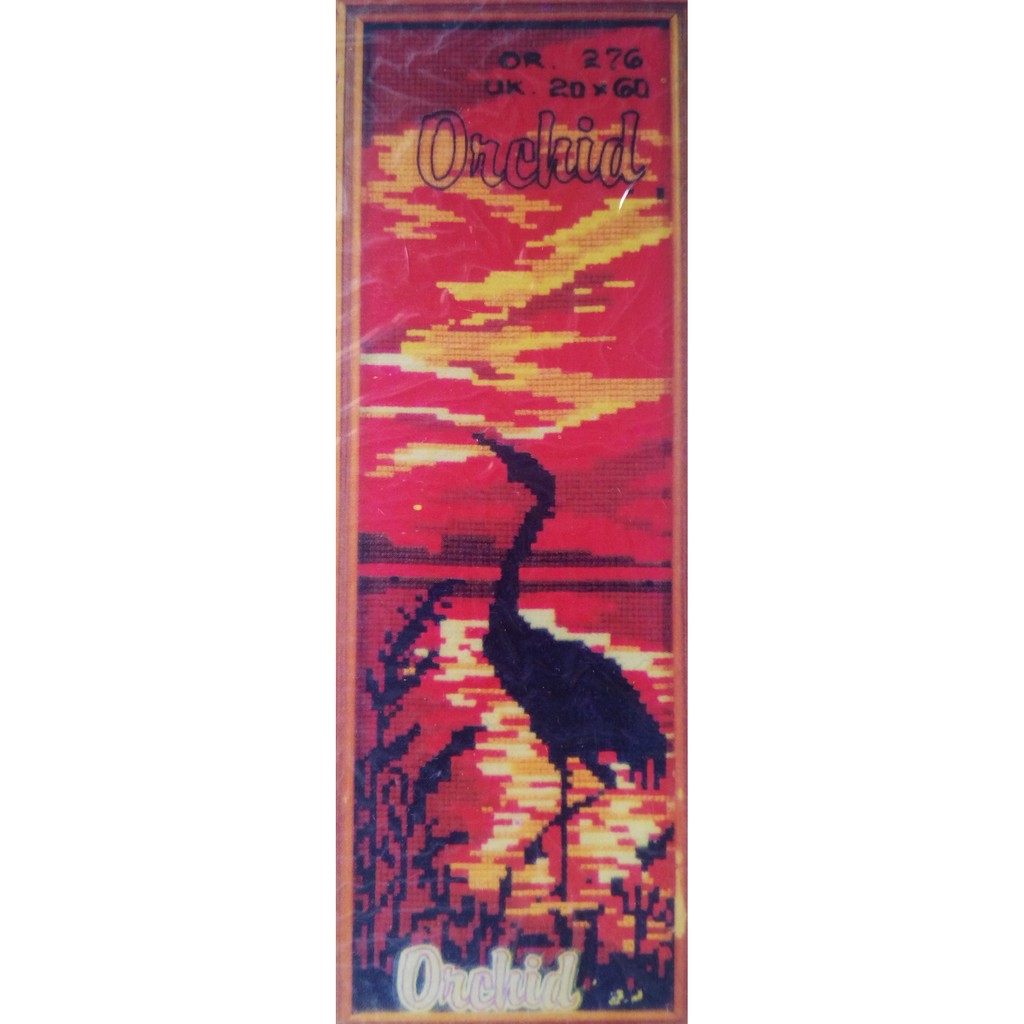 KRUISTEEK KRISTIK ORCHID FLAMENGO STORK MOTIF หรือ 276