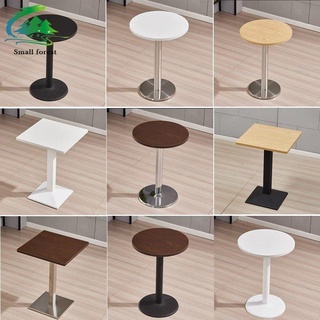 🌲[ป่าเล็กๆ]-Commercial Catering Furniture Negotiations สไตล์นอร์ดิกชานมขนม Catering Snack Bar สีดำสีขาวโต๊ะกลมขนาดเล็ก