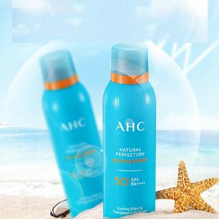 AHC Natural Perfection Aqua 180 ml Sun Spray SPF 50 PA++++ ความสมบูรณ์แบบ Aqua Sun Spray 180 มล.