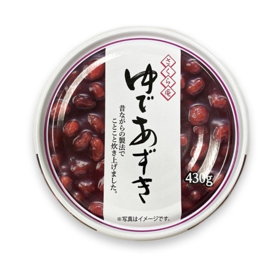 Red Beans in Syrup Yude Azuki TNO 430g ถั่วแดงอะซึกิ ถั่วแดงในน้ำเชื่อม กวนหยาบ รสหวาน ถั่วแดงคัดพิเศษ(18983)